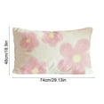 thumbnail image 3 of Short Pillowcase for Winter with Polyester Material Wrinkle Resistant and Invisible Zipper for Easy Cleaning Standard Size 29x19 Inches for Sofa Bed or Dormitory Use, 3 of 9