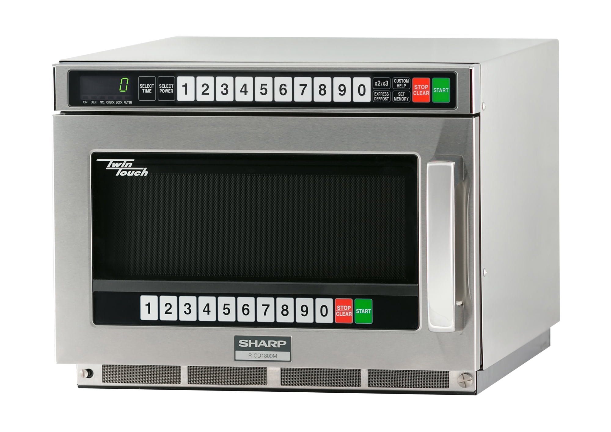 1800w TwinTouch™ Commercial Microwave w/ Touch Pad - 208-230v