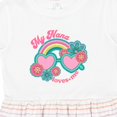 thumbnail image 4 of Inktastic Nana Loves Me Girls Granddaughter Girls Toddler Dress, 4 of 5