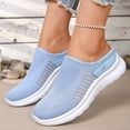 thumbnail image 7 of YOUYEDIAN Orthopedic Casual Shoes for Women Arch Support Nurse Shoes Wide Slip on Non Slip Hiking Shoes Mesh Stretch Comfortable 2026 New Foam Shoes (Blue), 7 of 7