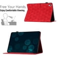 thumbnail image 3 of Allytech Case for Lenovo Tab M10 HD 10.1" (2020, 2nd Gen) TB-X306F/X306X, Premium PU Leather Case with Card Slots & Pen Holder, Multi-Angle Viewing Stand Auto Sleep Wake Shockproof Flip Case, Red, 3 of 10