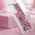 thumbnail image 6 of Slim Fit Phone Case for Samsung Galaxy S23 FE, Glitter Liquid Quicksand Effect Silicone Soft TPU Case with Camera Lens and Screen Protection Case for Galaxy S23 FE,LSWT Diamond Rose, 6 of 14