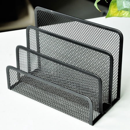 Column File Rack Bookstand Metal Desktop File Holder Letterhead Rack Column Envelope ...