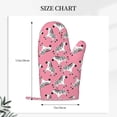 thumbnail image 2 of Hirioo Cute Cartoon Zebra for Silicone Oven Mitts for BBQ, Baking, Cooking, Set of 2, Heat Resistant 260℃, Non-Slip Kitchen Essentials, 2 of 6