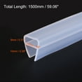thumbnail image 2 of Uxcell 59.06" Long for 3/8"(10mm) Glass Frameless U-Type Door Seal Strip, 2 of 5
