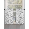 thumbnail image 3 of Kitchen Curtains 54 Inches length, Black Horse Window Treatment Curtain Drapes, Watercolor Vintage Animals Thermal Insulated Drapes for Basement Hotel RV, 42"x54", 2 Panels, 3 of 7