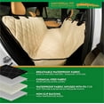 thumbnail image 3 of Plush Paws Products Premium Rear Car Seat Protector w/ Hammock | Washable & Waterproof Back Seat Dog Cover for Car, Truck, & SUV | Nonslip, Tear Resistant Pet Seat Cover | Regular Tan, 3 of 6