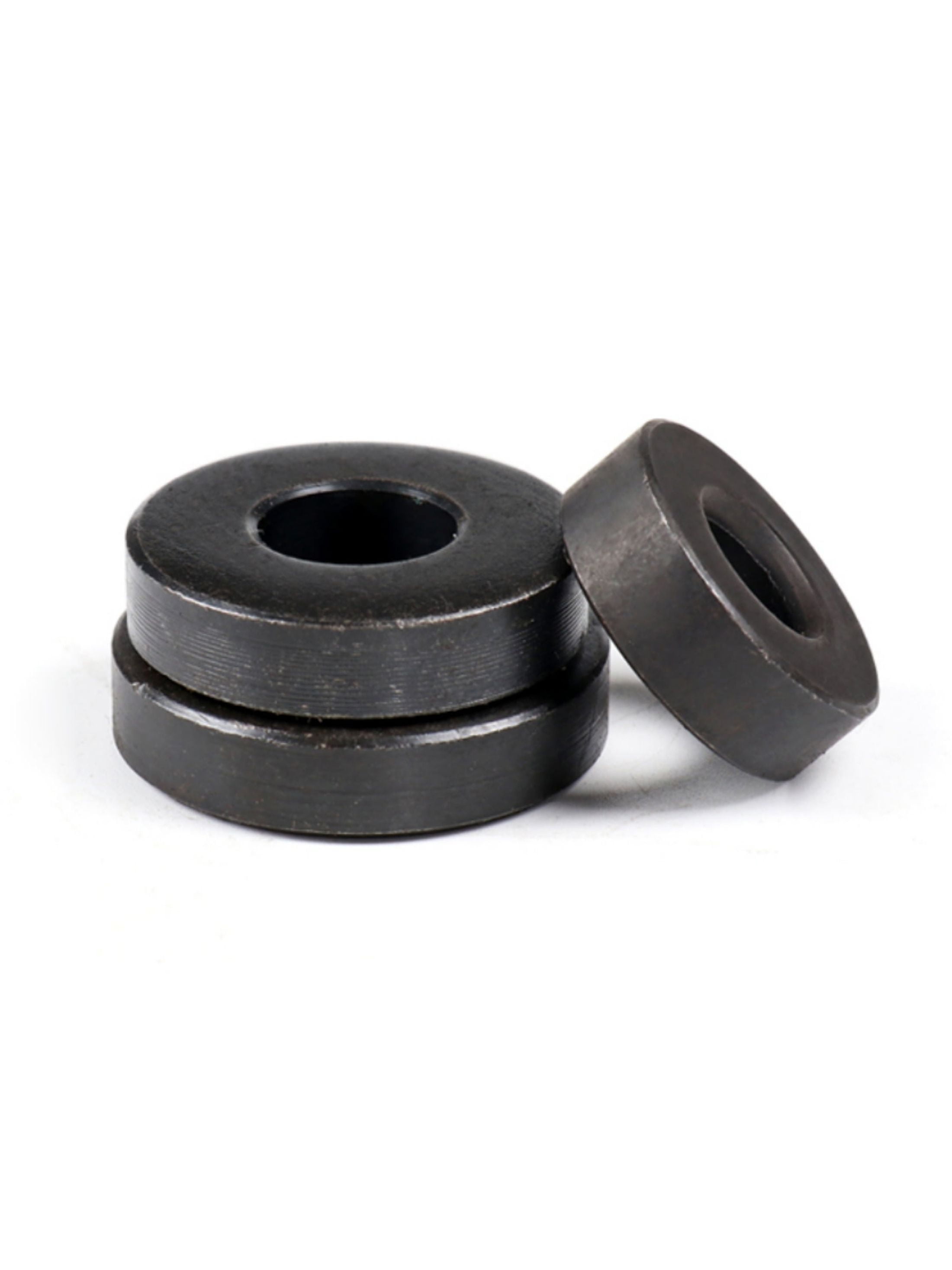 (2 pcs) Black Carbon Steel Thickened Oversized Spacers 18x42x10mm.