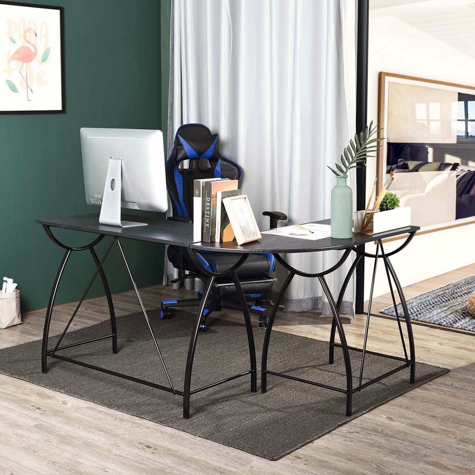 KALEFU Modern LShaped Corne Desk, Home Office Computer PC Desk, Study