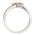 thumbnail image 3 of Mauli Jewels Engagement Rings for Women 0.90 Carat Two Stone Morganite Wedding Engagement Ring 4 Prong-Setting 10k White Gold, 3 of 6