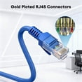 thumbnail image 5 of Cat5E Ethernet Cable 16 ft Blue, High-speed Gaming LAN Cord for PS5/PS4, Indoor/Outdoor Use, 1Gbps Speed,Gold-Plated RJ45, 5 of 10