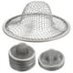 thumbnail image 1 of 20 coladores de malla para fregadero de cocina, de acero inoxidable, protectores de desagüe de metal., 1 of 6