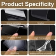 thumbnail image 4 of Double Sided Adhesive Tapes,Waterproof No Damage Removable Heavy Duty Mounting Tapes,2.36x2.36 inch Transparent Residue-Free Sticky Pads for Walls,Hanging Pictures,DIY Craft Home Office (5 PCS), 4 of 9