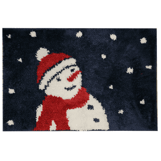 Winter Wonder Lane Cartoon Santa & Snowman Mega Wrapping Paper