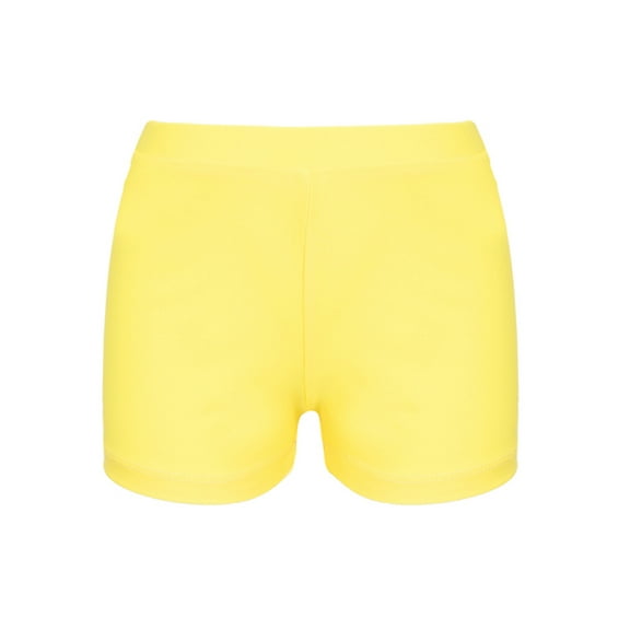 Yruioon Teens Girls Everyday Swim Trunks Shorts with UPF 50  Sun Protection Quick Dry Boyshorts Yellow 14