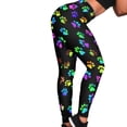 thumbnail image 4 of DISNIMO Dog Paw Printed High Waisted Yoga Pants for Women, Soft High Waisted Workout Leggings for Sports, Yoga Leggings for Women Tummy Control, Black, XS, 4 of 6