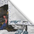 thumbnail image 3 of Ambesonne Japanese Kitchen Curtains, Manga Style Dragon, 55"x45", Green Blue, 3 of 3