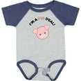 thumbnail image 3 of Inktastic I'm a Pig Deal Cute Pig Pun Boys or Girls Baby Bodysuit, 3 of 5