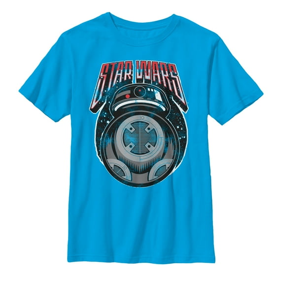 Boy's Star Wars The Last Jedi Retro BB-9E  Graphic Tee Turquoise X Large