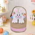 thumbnail image 5 of Hometravel DIY Easter Bunny Basket, Rabbit Plush Craft Kit, Decorative Easter Bucket Bag for Egg Hunt, Gift Wrapping, Holiday Decor, 5 of 6