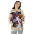 thumbnail image 4 of Collie Portrait Watercolor Vintage Retro Styles All Over Print 3D Hoodie Unisex Merch Hoodies Collie Dog Lover Gifts Idea - 00001, 4 of 6