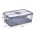 thumbnail image 2 of Square Refrigerator Storage Box Reusable Plastic Kitchen Fresh Keeping Case, 2 of 4