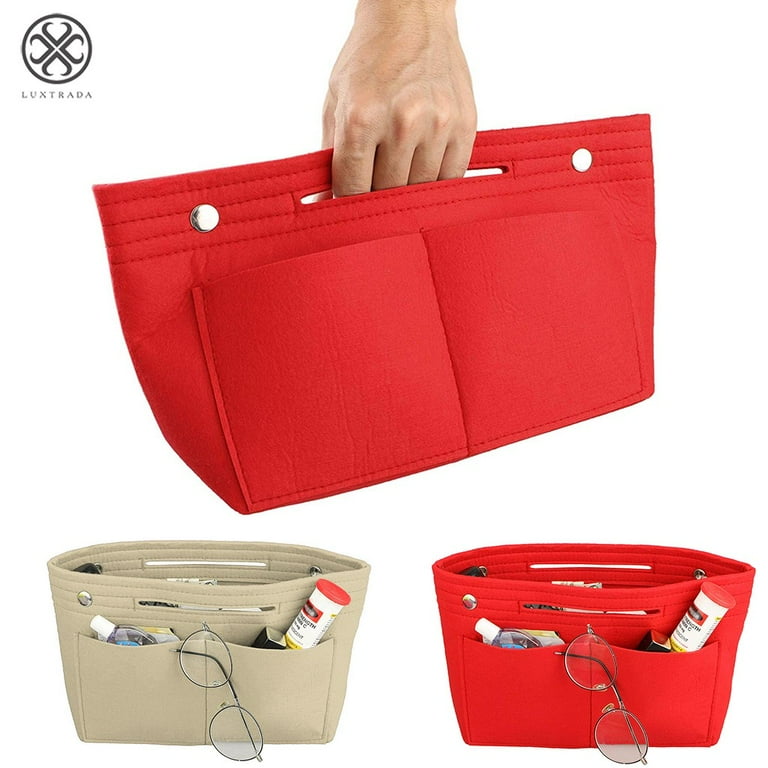 Multi-Pocket Travel Insert Felt Organizer Bag Purse Handbag