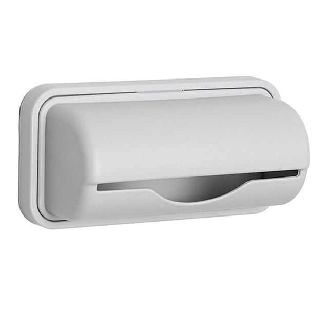 Cateissary Contenedor de bolsas de plástico para cocina, solución de almacenamiento duradera y práctica para el medio ambiente diario Almacenamiento y organización del hogar gris S