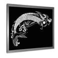 thumbnail image 2 of Designart 'Chinoiserie With Koi Fish I' Traditional Framed Art Print, 2 of 4