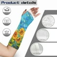 thumbnail image 7 of COEQINE Sunflower Oil Paint Arm Cast Cover Medium Cast Scratcher Protector Covers with A Thumb Hole Teens Long Full Arm Cast Protector Easy to Clean Fabric Sleeves Gifts for Friends, 7 of 7