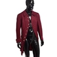 thumbnail image 5 of BLESSUME Victorian Mens Military Trench Vintage Coat Steampunk Outwear Carnival, 5 of 6