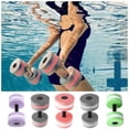 thumbnail image 4 of Yuarrent 1 par de mancuernas para aeróbic acuático, flotador acuático, barra elástica EVA, mancuerna, piscina, natación, Yoga, ejercicio, Deportes acuáticos morado blanco, 4 of 6