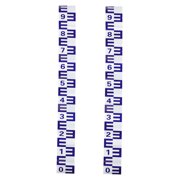 UPKOCH 2Pack Water Depth Measurement Ruler Coated Sticker for Tidal Observation in Boats Pools