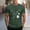 Army Green(New), variant on Summer Casual Men's Fashion Paw Print Crew Neck Pullover Short Sleeve Comfortable Tops