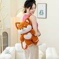 thumbnail image 7 of Cute Fox Plush Backpack 3D Fox Plush Bag Animal Plush Toy Soft Stuffed Shoulder Bag Kawaii Carrier Backpack Soft Animal Shoulder Bags Funny Gifts, 7 of 7