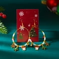 thumbnail image 5 of SPEKSEE Christmas Earrings For Women Christmas Dangle Earrings Holiday Earrings Christmas Tree Wreath Christmas Bow Jingle Ball Earrings Christmas Jewelry Decorations, 5 of 6