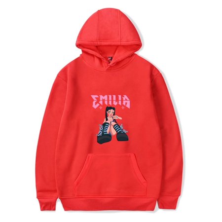 Emilia Mernes Merch Do You Believe Me Pink Hoodies Argentine Music Hooded Men Women Long Sleeve Sweatshirt Streetwear Pullover Top
