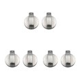 thumbnail image 3 of VONKY 2 PCS Metal 6/8mm Universal Silver Stove Control Knobs Adaptors Oven Switch Cooking Control Locks Useful Type 1 6mm 3Set, 3 of 6
