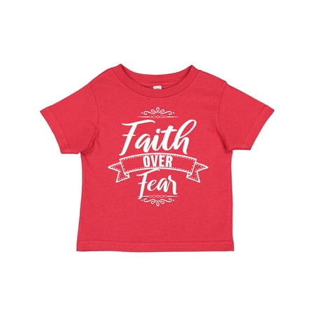 

Inktastic Cancer Awareness Faith over Fear Gift Toddler Boy or Toddler Girl T-Shirt