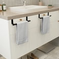 thumbnail image 6 of KES Over Cabinet Towel Bar Kitchen, Over The Door Towel Rack Kitchen Towel Holder Matte Black 2 Pack, WMKTH1000BKP2, 6 of 11