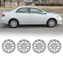 4Pcs/set Cover Hubcaps ,16 Inch Lacquer Hubcaps Wheel Rims Cover for 2009-2013 TOYOTA COROLLA Compatible With Steel Wheels and Snap On Installation ABS&PC Material