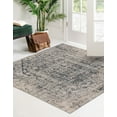 thumbnail image 2 of Unique Loom Chateau Collection Area Rug - Quincy (5' 3" Square Gray/Beige), 2 of 11