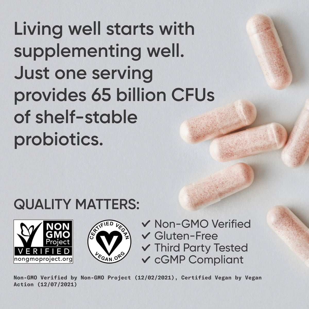 Sports Research® Women's Probiotics w/ Prebiotics 65 Billion CFU Vegan Gut Health Digestive (30 Veggie Capsules)