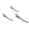 thumbnail image 2 of Cateissary Pinzas para el cabello de aleación con estilo y duraderas para profesionales del salón, pinzas para el cabello con pasador, pinzas Artesanía plateado, 1 6 cm, 2 of 6