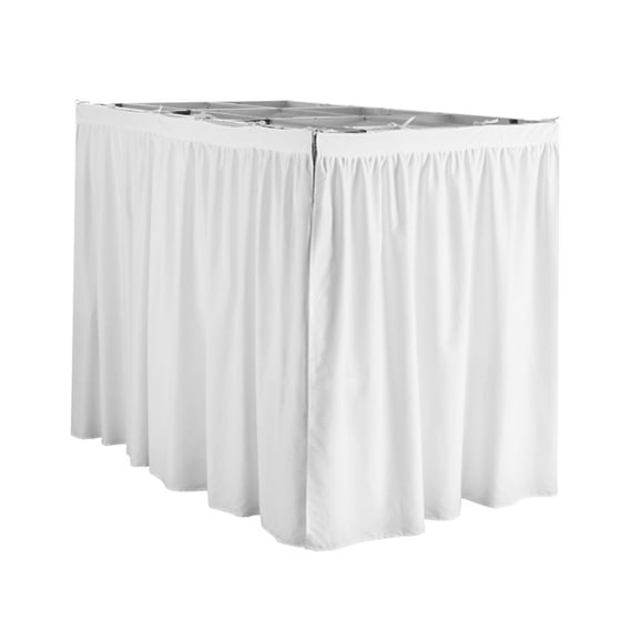 Extended Bed Skirt Twin Xl 3 Panel Set White Com