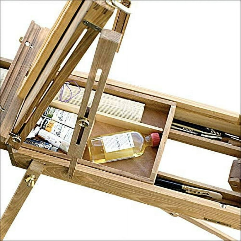MEEDEN Wood Tabletop Easel, Table Easel with Metal Lined Drawer, Sketchbox  Easel for Artist Studio Painting, Drawing, Holds Canvas up to 34 High