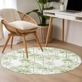 thumbnail image 4 of Small Round Rug 3Ft Washable Non-Slip, Watercolor Forest Sage Green Circle Area Rugs for Living Room Bedroom, Abstract Art Modern Trees Indoor Floor Mats Carpet Runner for Home Decor, 4 of 8