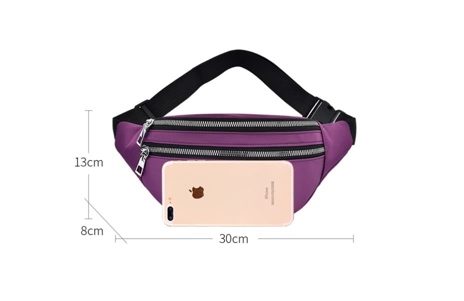 sunsiom fanny pack waist bolsa men women crossbody hip belt pouch pocket travel sport bum