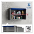 thumbnail image 6 of Metal Storage Cabinet Blue&Gray Wall Cabinets with Shelf and Locking Door - Wall Mounted Storage Cabinet for Garage Warehouse Home Office - Assembly Required, 6 of 8