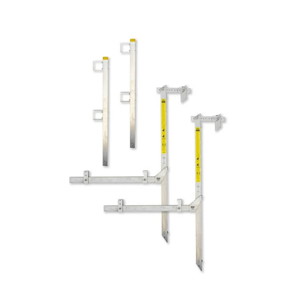 Wall Walker Hanging Scaffold 6' With Guard-Rail Posts